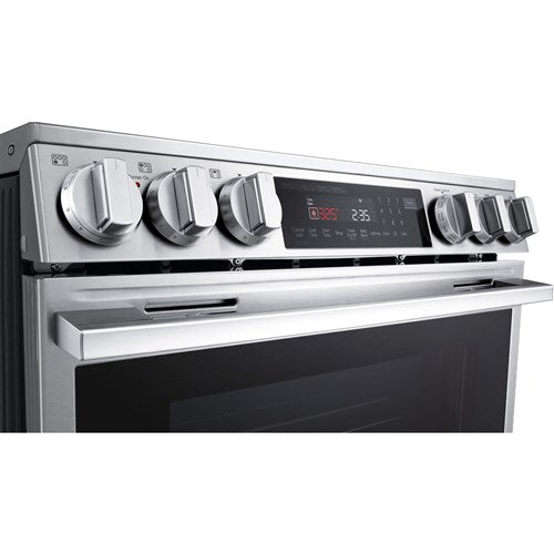 LG - 6.3 CF Smart Electric Slide-In Range,Instaview,Air Fry,ESTAR,New Handle - LSEL6335XE
