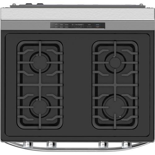 Midea - 30" Gas Range with Steam Clean - MGR30S2AST
