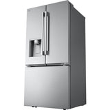 LG - 25 CF Standard Depth Max French Door with Dual Handle, 33 Wide, Dual Ice - LF25H6330S