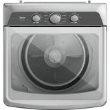 Midea - 4.1 CF Top Load Washer, Agitator, Stainless Tub - MLTW41A1BWW