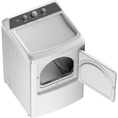 Midea - 6.7 CF Gas Dryer, Sensor Dry - MLTG41N1BWW