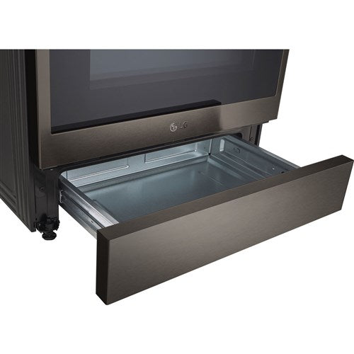 LG - 6.3 CF Gas Single Oven Slide-In Range, Instaview, Air Fry, ProBake,ThinQ - LSGL6335D