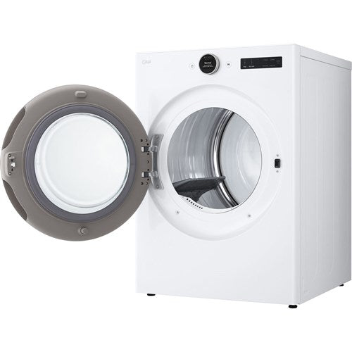 LG - 7.4 CF Ultra Large Capacity Electric Dryer w/ Sensor Dry and TurboSteam - DLEX5500W