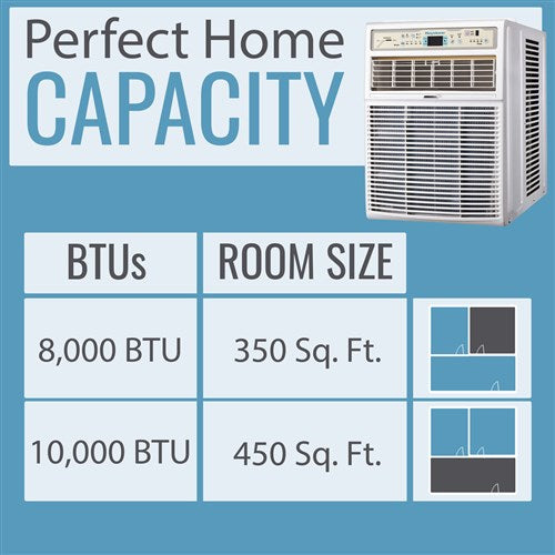 KEYSTONE - 10,000 BTU Slider/Casement Window Air Conditioner, R32 | KSTSW10B