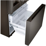 LG - 25 CF Standard Depth Max French Door with Dual Handle, 33 Wide, Dual Ice - LF25H6330D