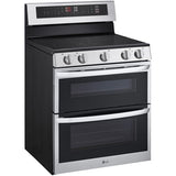 LG - 7.3 CF / 30" Double Electric Range, ProBake Convection, Air Sious Vide - LDEL7324SE
