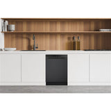 Midea - 24" Front Control Dishwasher, 52 dBA, Hybrid Tub - MDF24P1BBB
