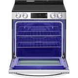 LG - 6.3 CF Electric Single Oven Slide-In Range, Self Clean, ThinQ,Printproof - LSEL6331F