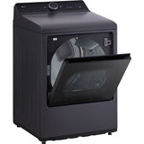 LG - 7.3 CF Gas Dryer, LCD Digital Dial Control, Wi-Fi, Easy Load, Steam - DLGX8601BE