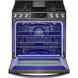 LG - 5.8 CF Gas Single Oven Slide-In Range, Air Fry, Fan Convection, ThinQ - LSGL5833D