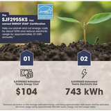 Sharp - 28.9 CF French Door, Dispenser - SJF2955KS