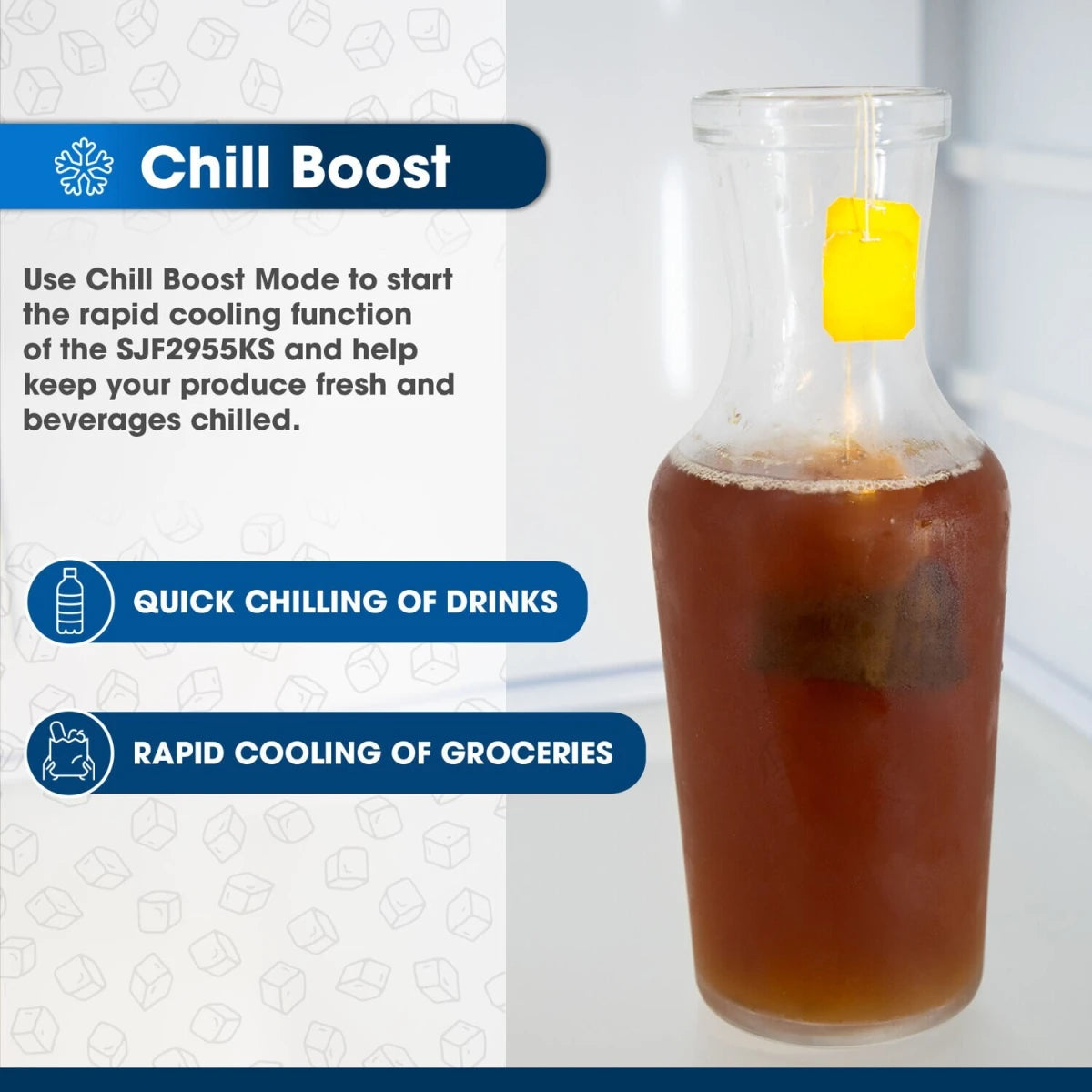 Sharp - 28.9 CF French Door, Dispenser - SJF2955KS