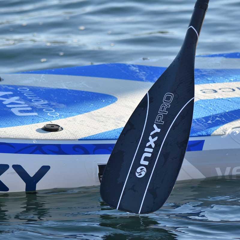 NIXY - 3-Piece Adjustable 100% 3K Carbon Fiber SUP Pro Paddle