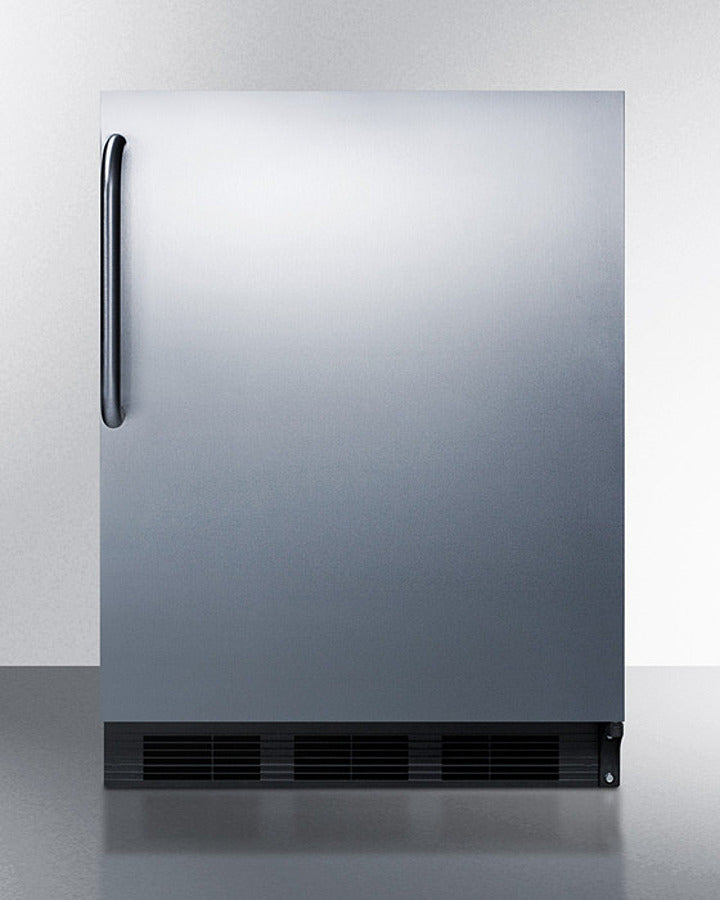 Summit - 24" Wide Built-In Refrigerator-Freezer | CT663BKCSS