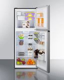 Summit - 24" Wide Top Mount Refrigerator-Freezer with Icemaker - 117.0 lbs - FF1089PLIM