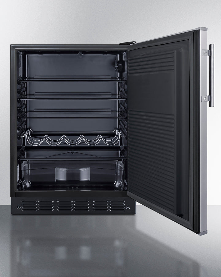 Summit - 24" Wide All-Refrigerator, ADA Compliant | FF708BLSSADA
