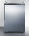 Summit - 24" Built-in Beer Dispenser, Auto Defrost with Stainless Steel Door, Thin Handle and Black Cabinet No Tapping Equipment Included | SBC635MBI7NKSSHV