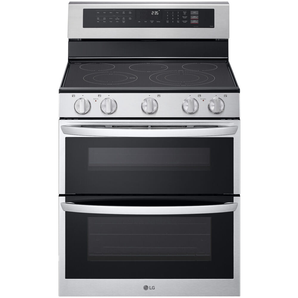 LG - 7.3 CF / 30" Double Electric Range, ProBake Convection, Air Sious Vide - LDEL7324SE