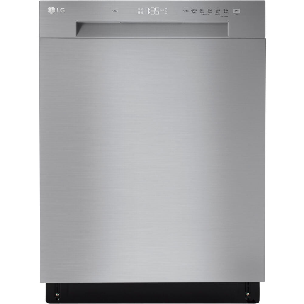 LG - 24" Front Control Dishwasher, 52 dBA, AutoLeak Protection, Dynamic Dry - LDFC2423V