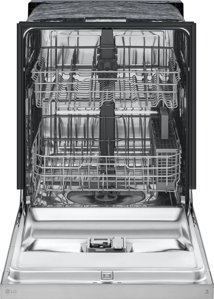 LG - 24" Front Control Dishwasher, 52 dBA, AutoLeak Protection, Dynamic Dry - LDFC2423W