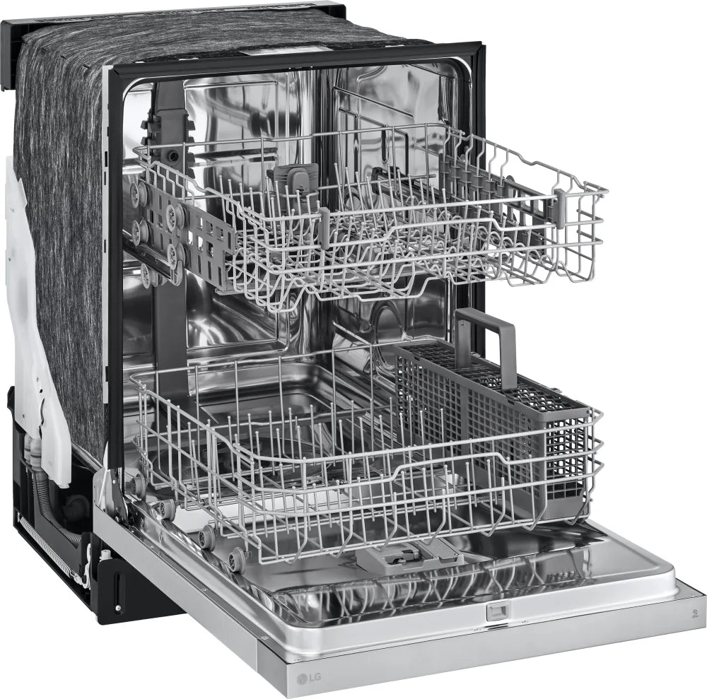 LG - 24" Front Control Dishwasher, 52 dBA, AutoLeak Protection, Dynamic Dry - LDFC2423V