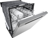 LG - 24" Front Control Dishwasher, 52 dBA, AutoLeak Protection, Dynamic Dry - LDFC2423B