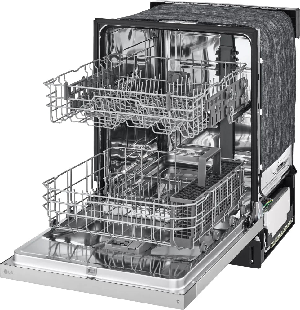 LG - 24" Front Control Dishwasher, 52 dBA, AutoLeak Protection, Dynamic Dry - LDFC2423V
