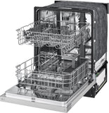 LG - 24" Front Control Dishwasher, 52 dBA, AutoLeak Protection, Dynamic Dry - LDFC2423V