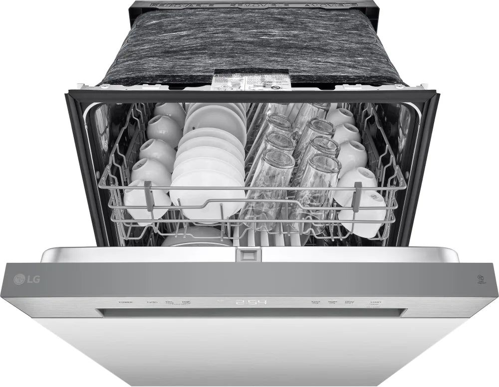 LG - 24" Front Control Dishwasher, 52 dBA, AutoLeak Protection, Dynamic Dry - LDFC2423V