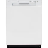 LG - 24" Front Control Dishwasher, 52 dBA, AutoLeak Protection, Dynamic Dry - LDFC2423W