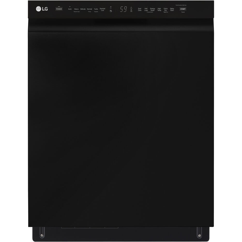 LG - 24" Front Control Dishwasher, 48 dBA, QuadWash, EasyRack Plus, 3rd Rack - LDFN4542B
