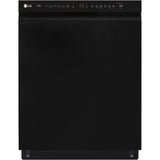 LG - 24" Front Control Dishwasher, 48 dBA, QuadWash, EasyRack Plus, 3rd Rack - LDFN4542B