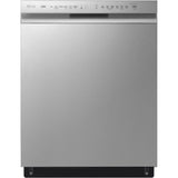 LG - 24" Front Control Dishwasher, 48 dBA, QuadWash, EasyRack Plus, 3rd Rack - LDFN4542S