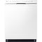LG - 24" Front Control Dishwasher, 48 dBA, QuadWash, EasyRack Plus, 3rd Rack - LDFN4542W