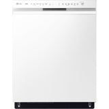LG - 24" Front Control Dishwasher, 48 dBA, QuadWash, EasyRack Plus, 3rd Rack - LDFN4542W