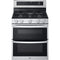 LG - 6.9 CF / 30" Double Gas Range, ProBake Convection, Air Sious Vide - LDGL6924S