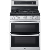 LG - 6.9 CF / 30" Double Gas Range, ProBake Convection, Air Sious Vide - LDGL6924S