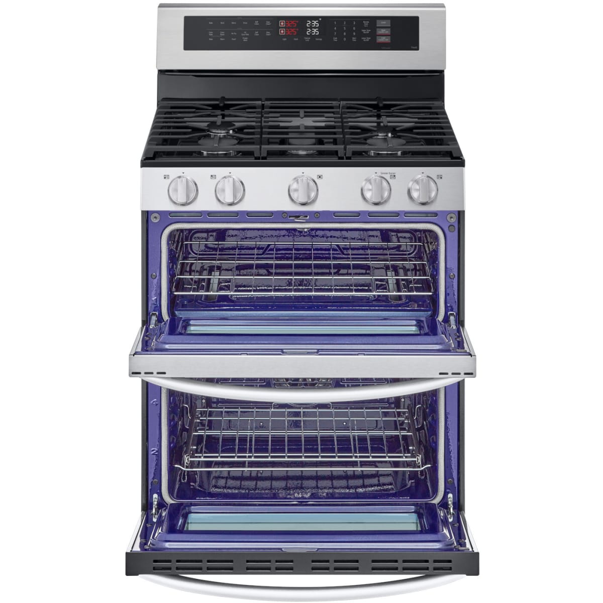 LG - 6.9 CF / 30" Double Gas Range, ProBake Convection, Air Sious Vide - LDGL6924S