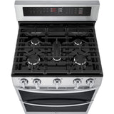 LG - 6.9 CF / 30" Double Gas Range, ProBake Convection, Air Sious Vide - LDGL6924S