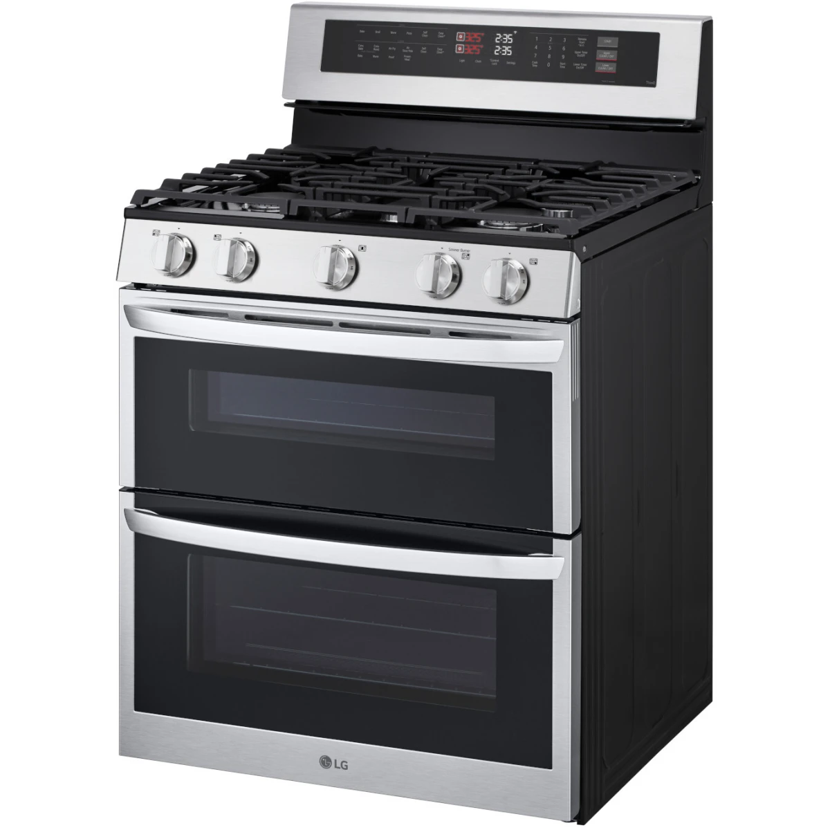 LG - 6.9 CF / 30" Double Gas Range, ProBake Convection, Air Sious Vide - LDGL6924S