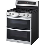 LG - 6.9 CF / 30" Double Gas Range, ProBake Convection, Air Sious Vide - LDGL6924S