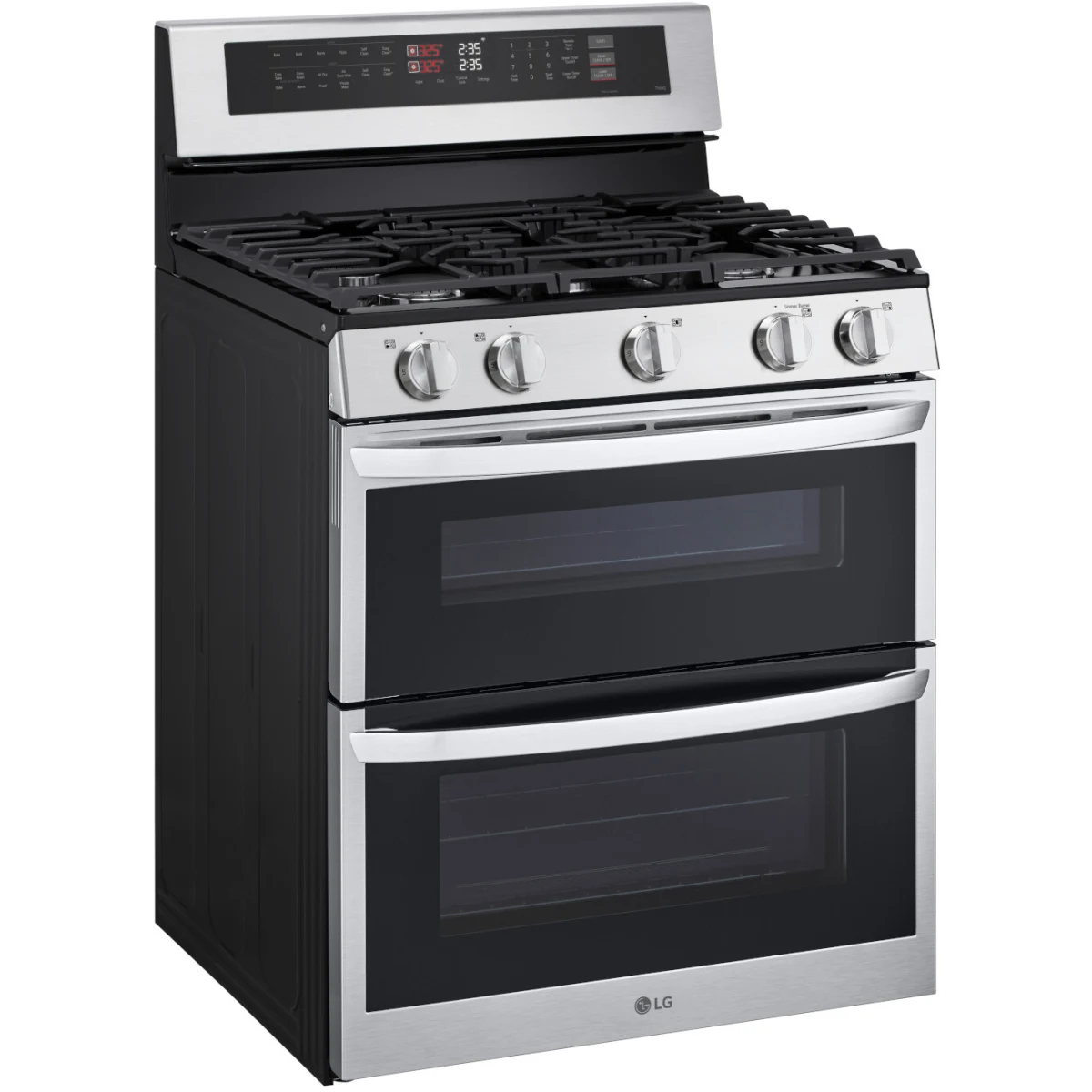LG - 6.9 CF / 30" Double Gas Range, ProBake Convection, Air Sious Vide - LDGL6924S