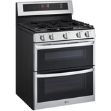 LG - 6.9 CF / 30" Double Gas Range, ProBake Convection, Air Sious Vide - LDGL6924S