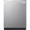 LG - 24" Top Control Dishwasher, 46 dbA, TrueSteam, Smart Wi-Fi, 3rd Rack - LDTS5552S