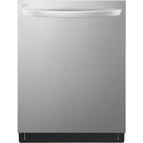 LG - 24" Top Control Dishwasher, 46 dbA, TrueSteam, Smart Wi-Fi, 3rd Rack - LDTS5552S