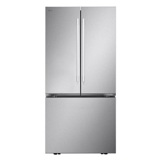 LG - 21 CF Counter Depth Max French Door, 33" Wide,Non Dispense,Hybrid Handle - LF21G6201S