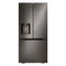 LG - 25 CF Standard Depth Max French Door with Dual Handle, 33 Wide, Dual Ice - LF25H6330D