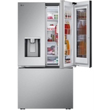 LG - 25 CF Counter Depth Max InstaView DID French Door with Dual Ice - LF26C6360S