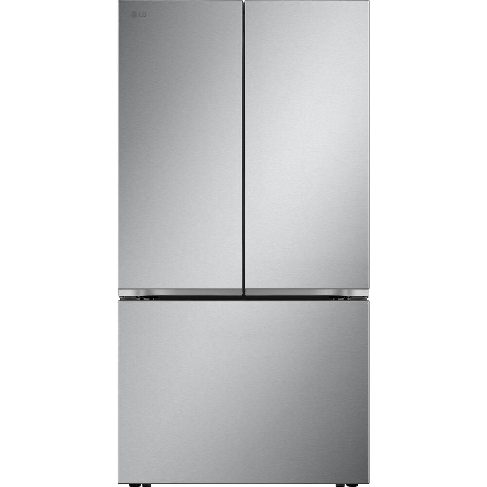 LG - 32 CF Standard Depth Max 3 Door Refrigerator,Pocket Handle,Single Ice - LRFLS3216S