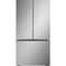 LG - 32 CF Standard Depth Max 3 Door Refrigerator,Pocket Handle,Single Ice - LRFLS3216S